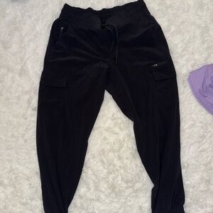 all in motion Black Elastic Waist Cargo Joggers